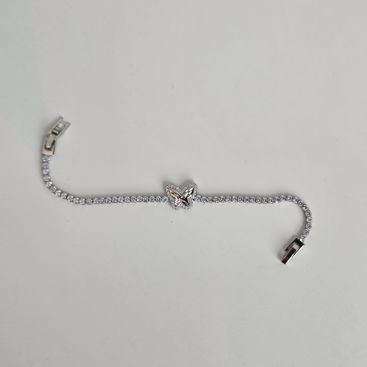 Elegant Butterfly Imitation Diamond Bracelet | Hand Jewellery