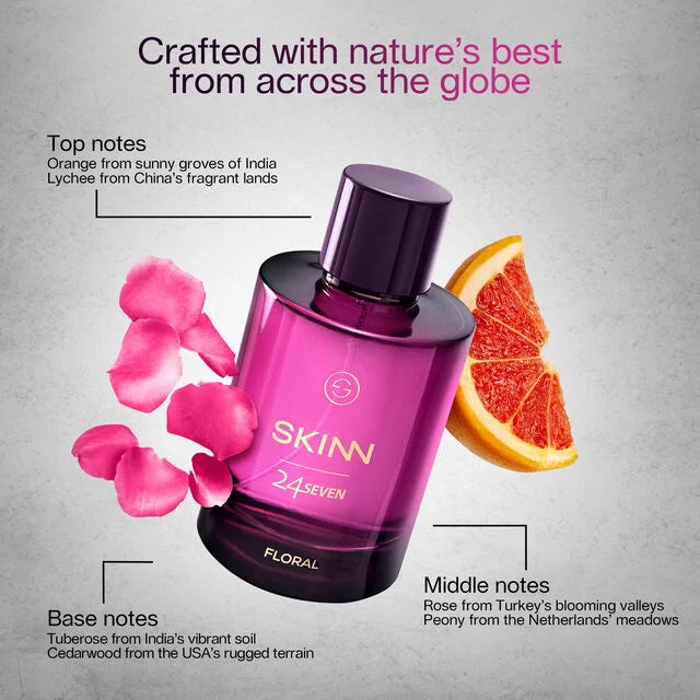 Titan SKINN 24*7 Floral 100 ml Eau De Parfum | For Women | Perfume