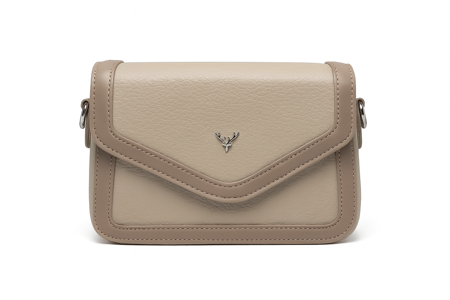 SLC LIFESTYLE Women’s Peach PU Leather Crossbody Handbag | Trendy Shoulder Sling Bag for Girls & Ladies |