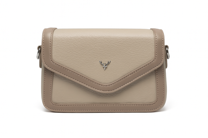 SLC LIFESTYLE Women’s Peach PU Leather Crossbody Handbag | Trendy Shoulder Sling Bag for Girls & Ladies |