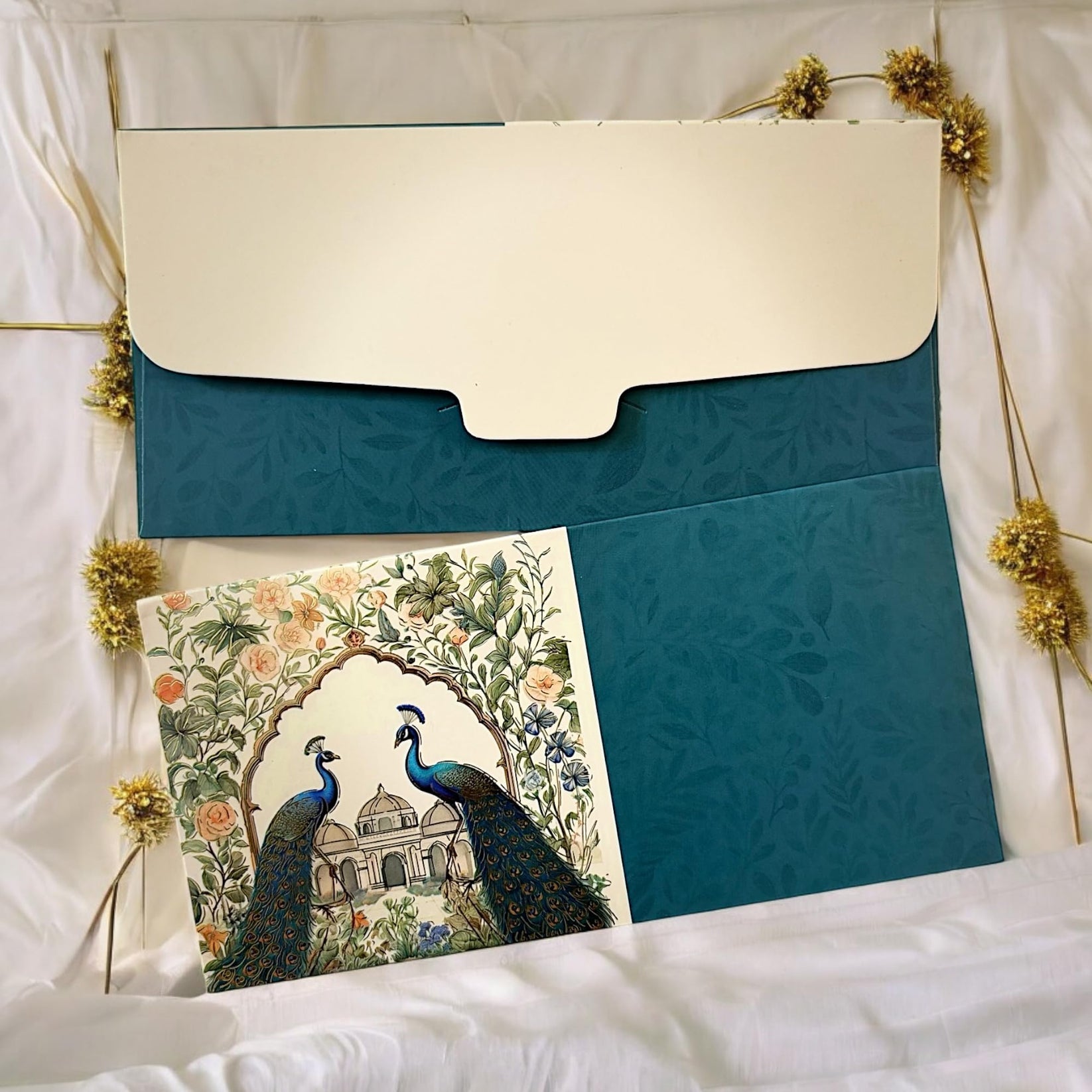 TRENDING PEACOCK THEME WEDDING|SHAGUN ENVELOP