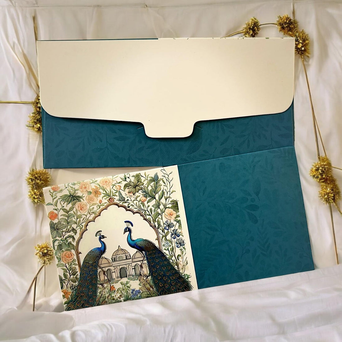 TRENDING PEACOCK THEME WEDDING|SHAGUN ENVELOP