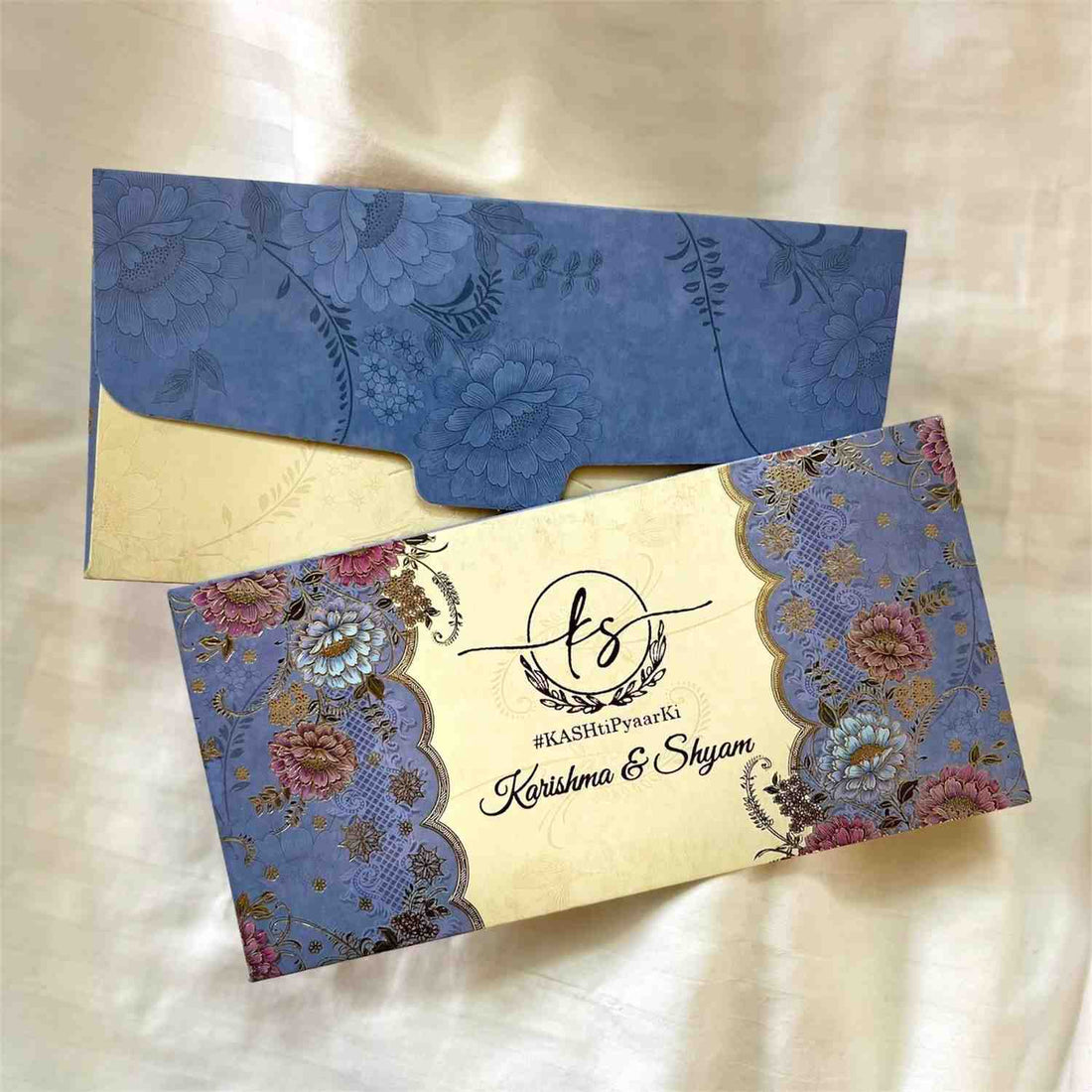 SHAGUN Envelope Blue floral