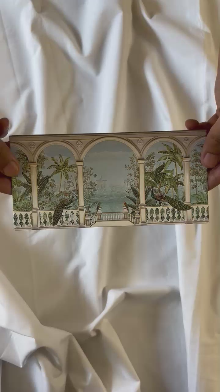 Premium Peacock Design Shagun Envelopes – Velvet Gold Foil lifafa