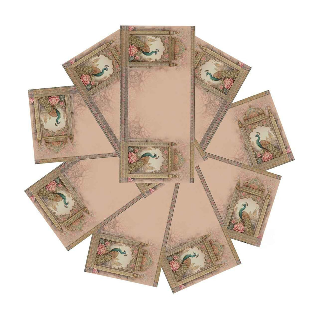 Peacock Special Edition Gold Foil Shagun Envelopes |  (Matte Finish, Pack of 20–200) SLC